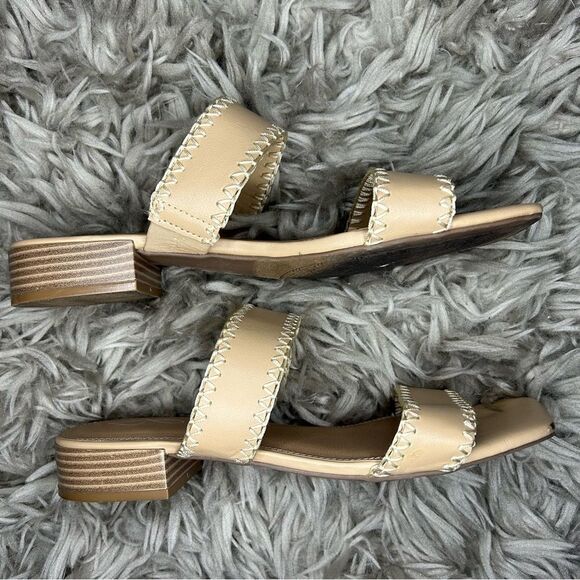 Joie Chiara neutral nude double strap square toe sandal women’s shoe size 8.5 - Picture 4 of 8